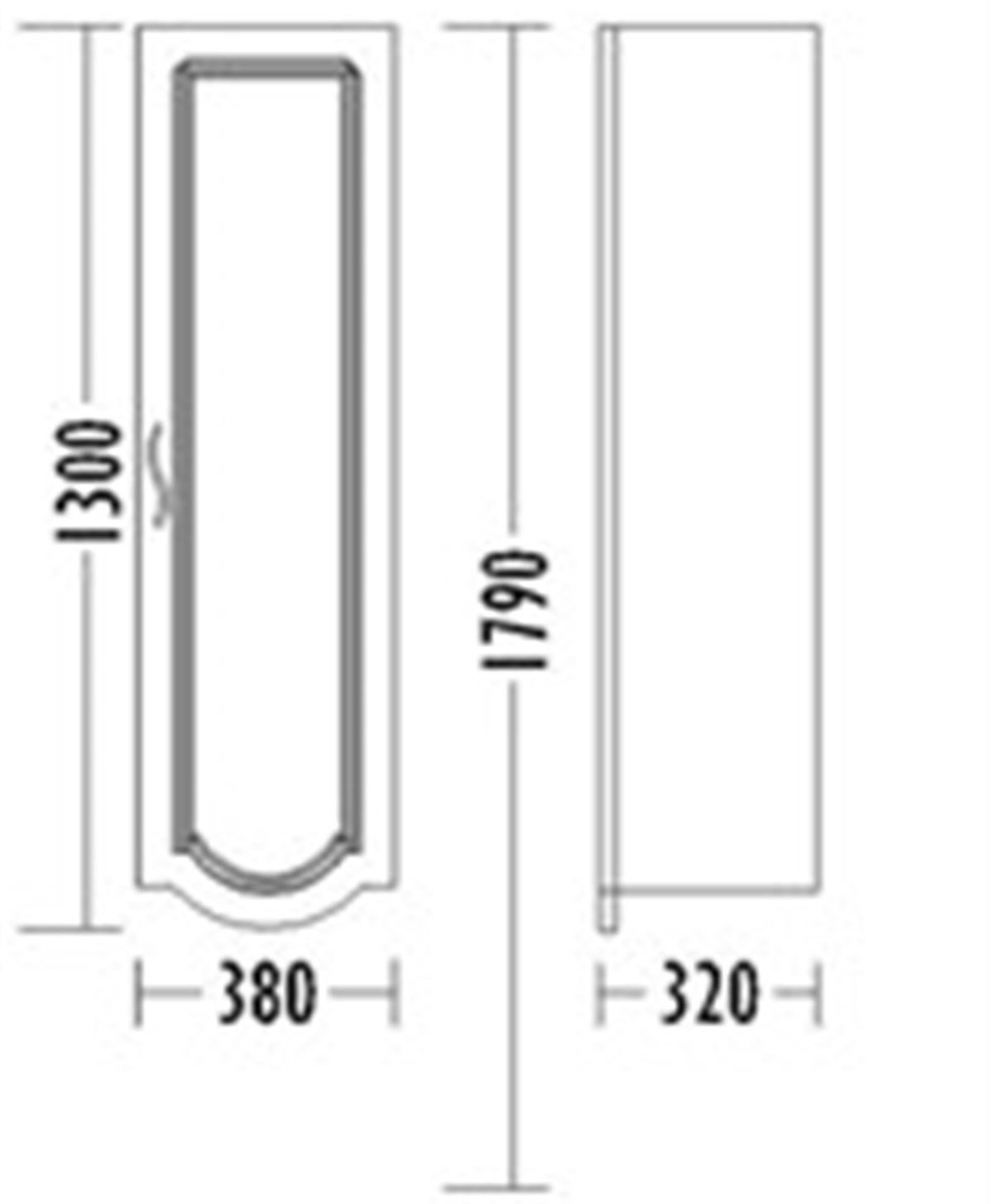 Gold Banyo Elenore Beyaz 38 Cm Boy Dolabı