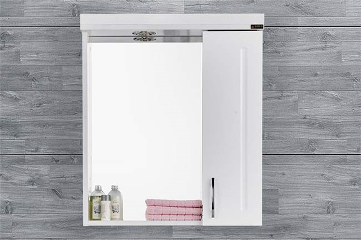 Gold Banyo Plus Beyaz Banyo Dolabı 65 Cm Seramik Lavabo