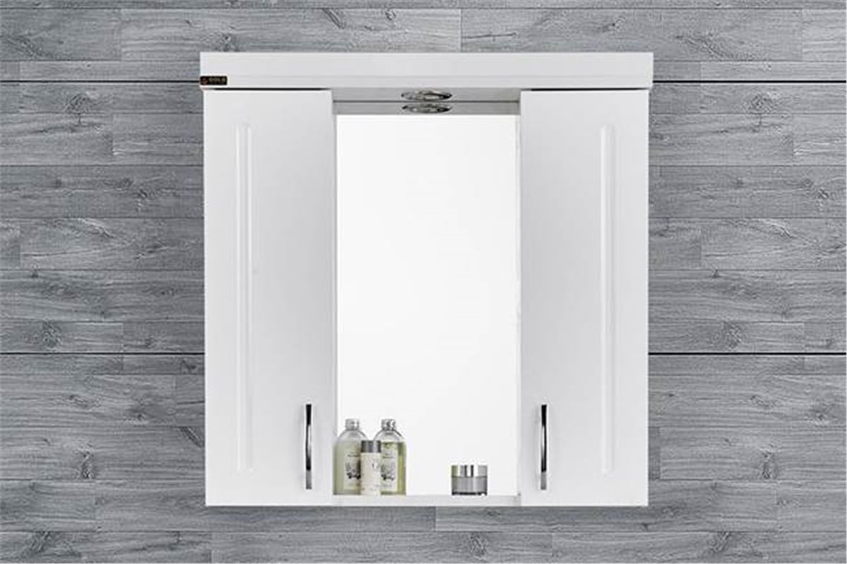 Gold Banyo Plus Beyaz Banyo Dolabı 80 Cm Seramik Lavabo