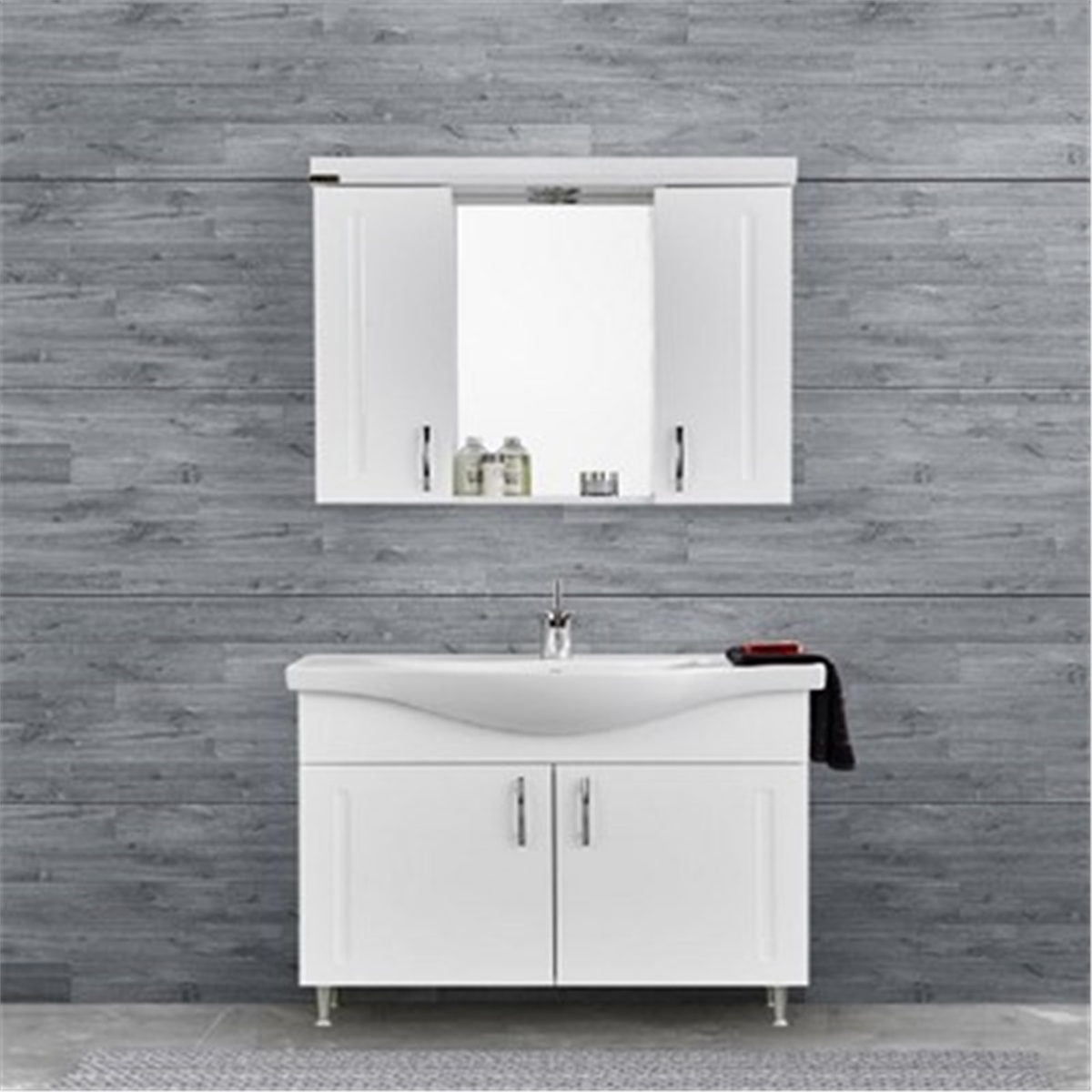 Gold Banyo Plus Beyaz Banyo Dolabı 80 Cm Seramik Lavabo