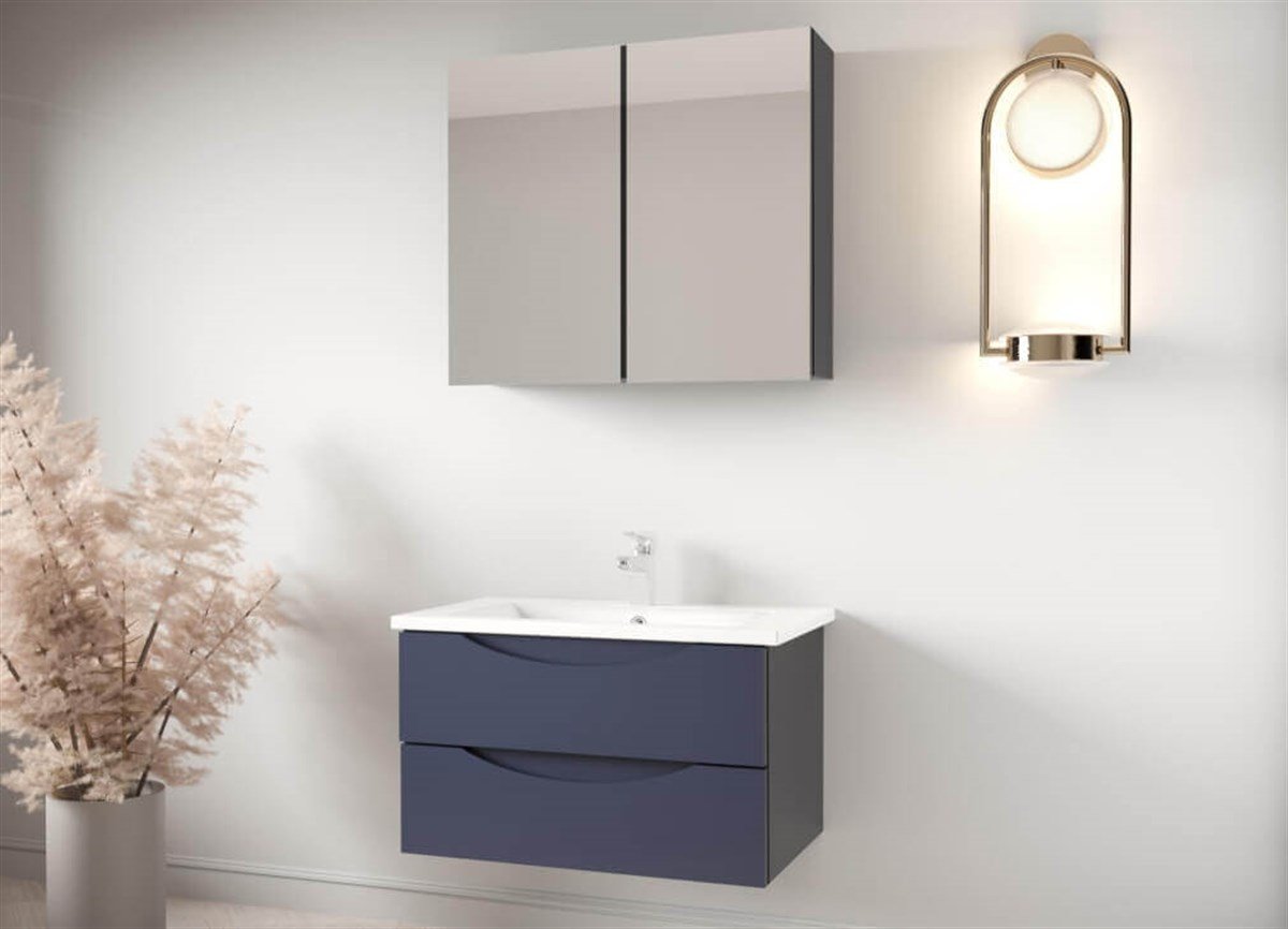 İnnova Nova Antrasit Banyo Dolabı 80 Cm