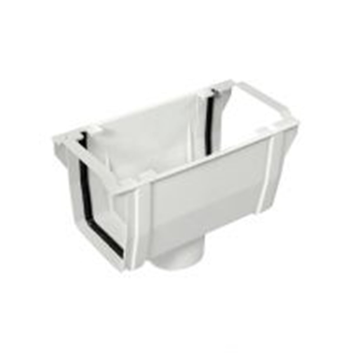 Kalde Pvc Çatı Oluğu Köşeli İniş Yuvarlak 150X75 Mm