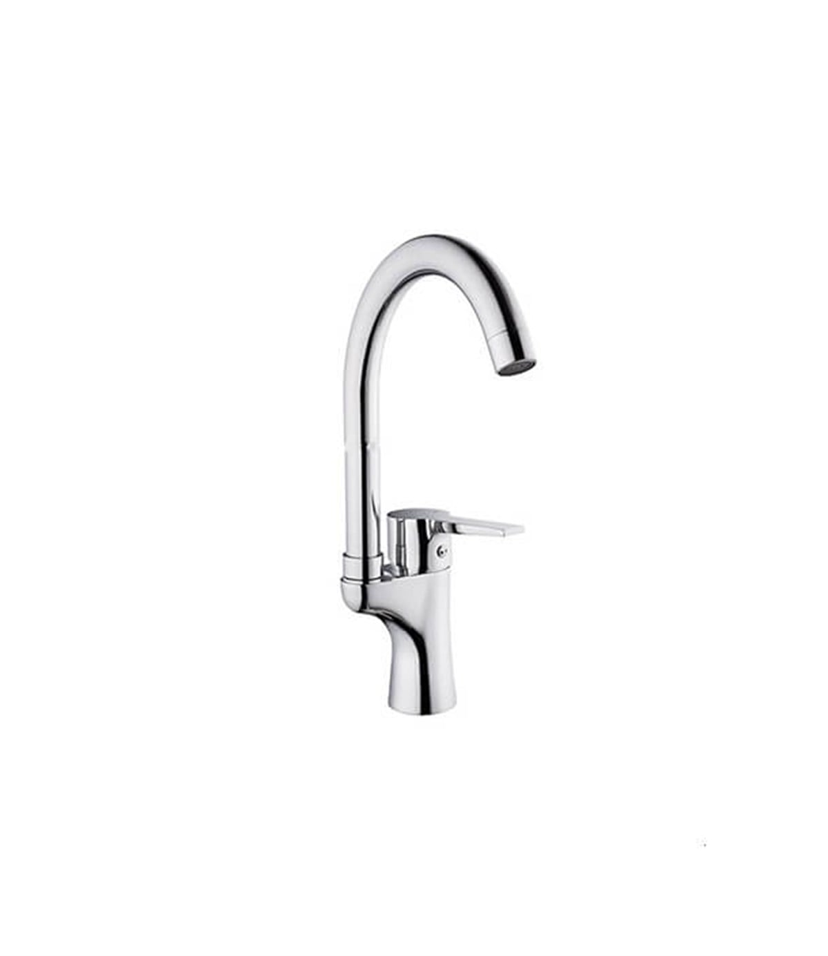 Kare Armoni Mix Krom Kısa Kuğu Lavabo Bataryası 40002