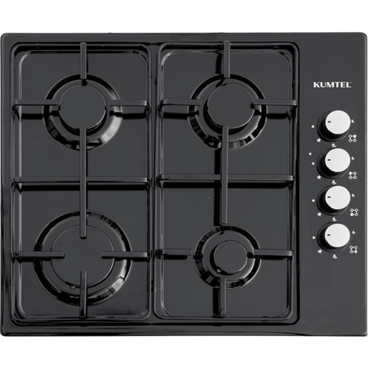 Kumtel Siyah Gazlı Setüstü Ocak 420F