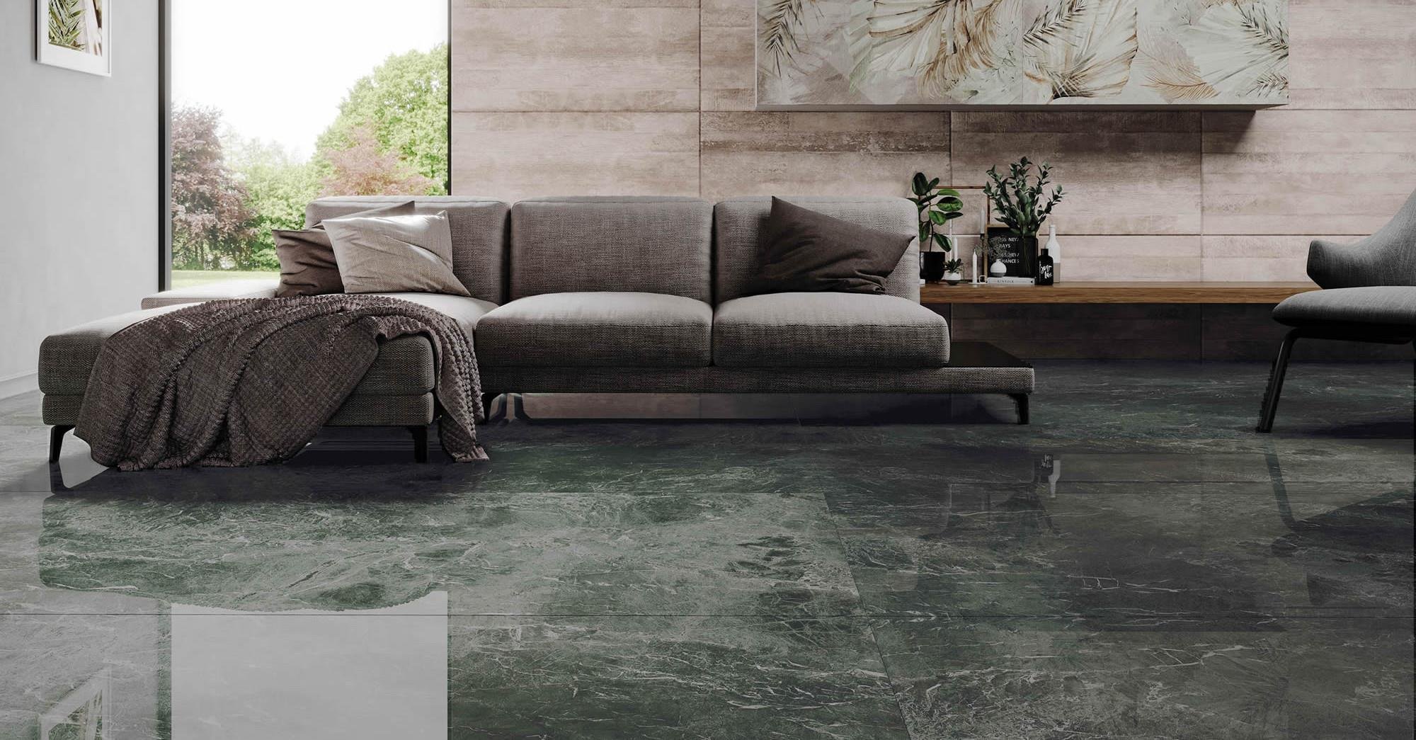 Kütahya Seramik 120x240 Alpi Kristal Parlak Yer Seramiği