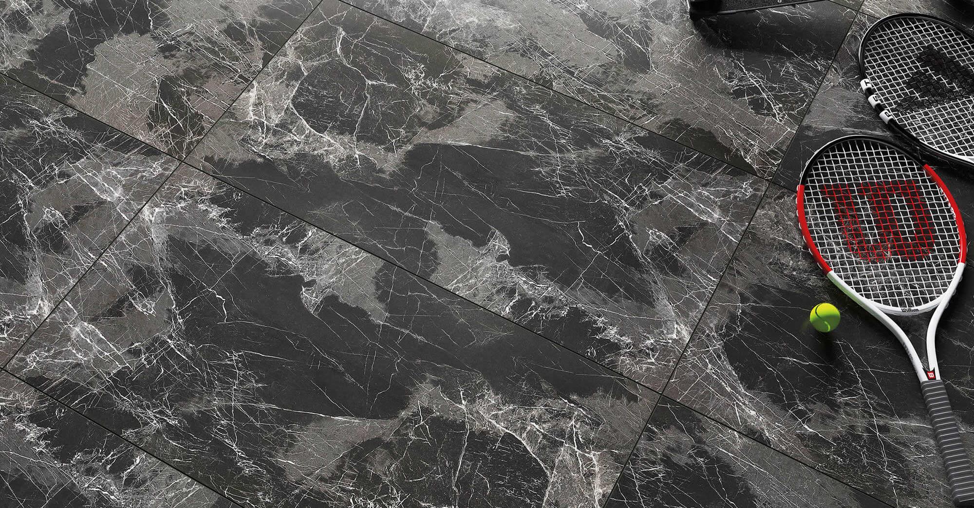 Kütahya Seramik 60X120 Alkazar Karbon Siyah Parlak Yer Seramiği