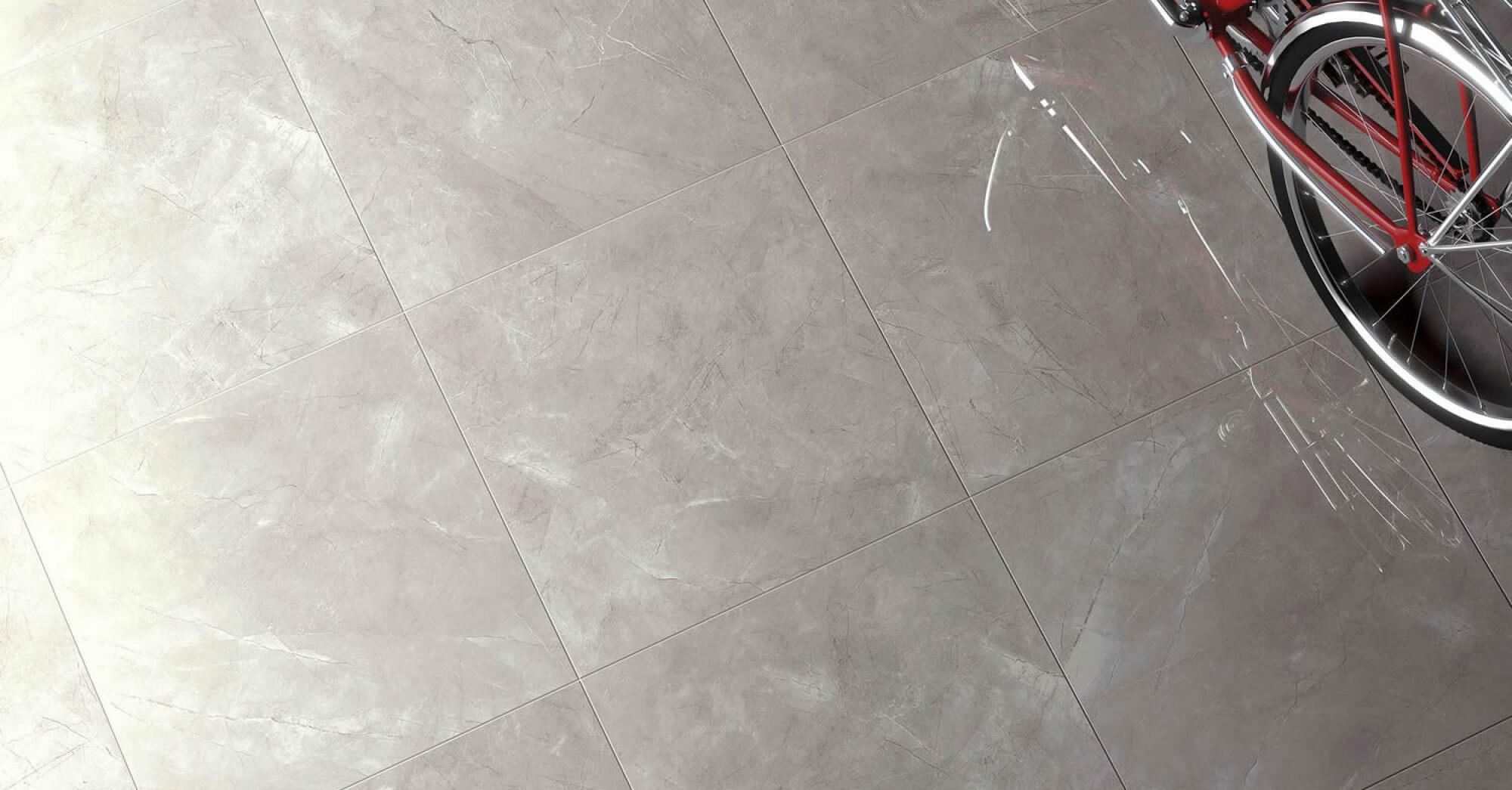 Kütahya Seramik 60X120 Elegant Gri Parlak Yer Seramiği
