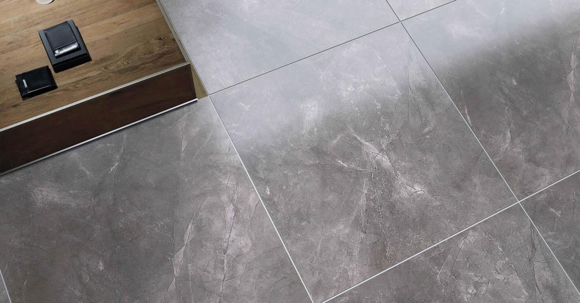 Kütahya Seramik 60X120 Elegant Gri Parlak Yer Seramiği