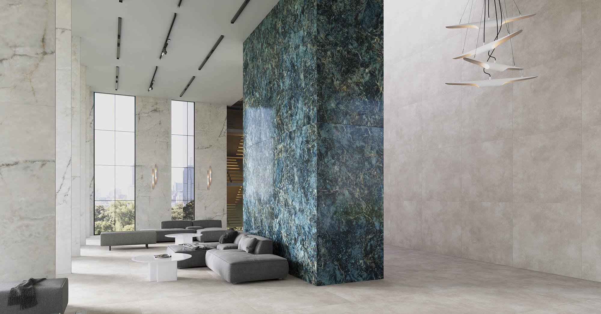 Kütahya Seramik 60X120 Ladradorit Kristal Yeşil Parlak Yer Seramiği