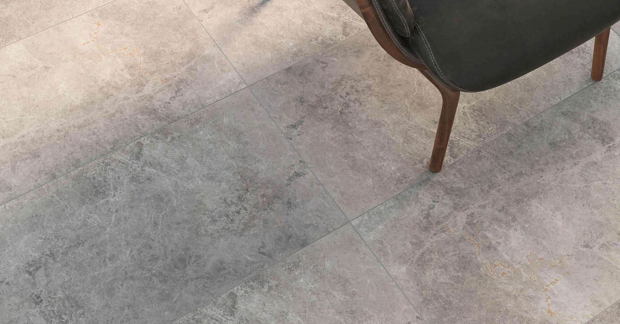 Kütahya Seramik 60X120 Lidya Gri Parlak Yer Seramiği
