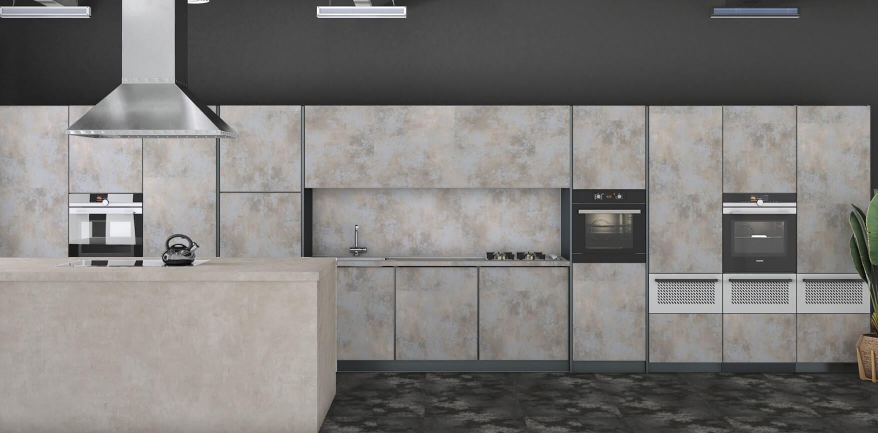 Kütahya Seramik 60X120 Vista Gri Delüks Platin Dekor Yer Seramiği