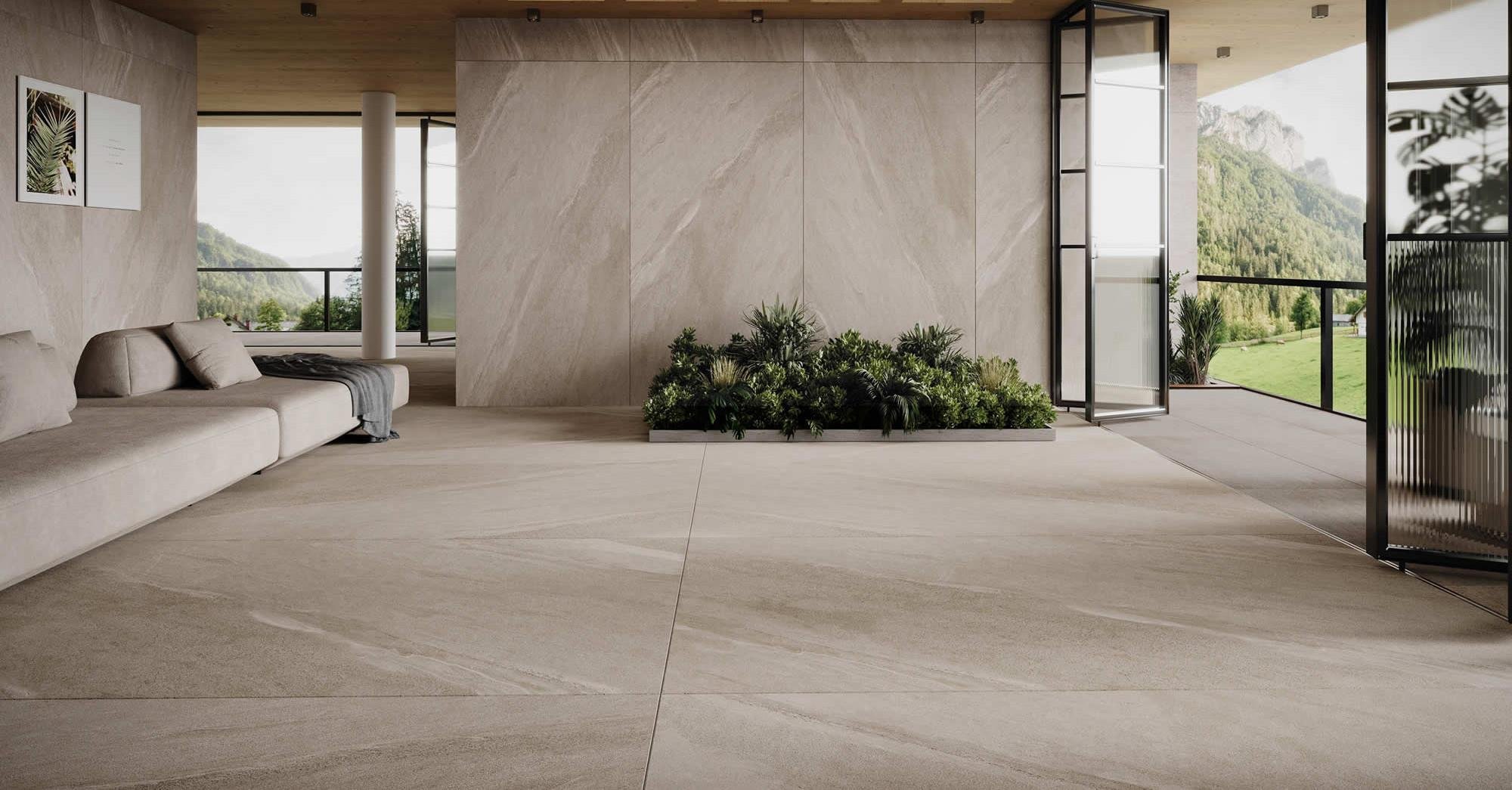 Kütahya Seramik 80X160 Luton Açık Gri Rektifiyeli Mat Yer Seramiği