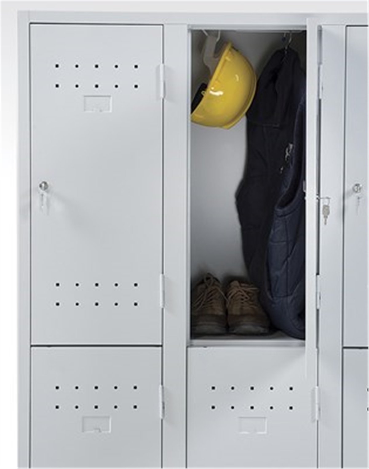 Metal Basıc Soyunma Dolabı 2 Kolon 2 Ayak