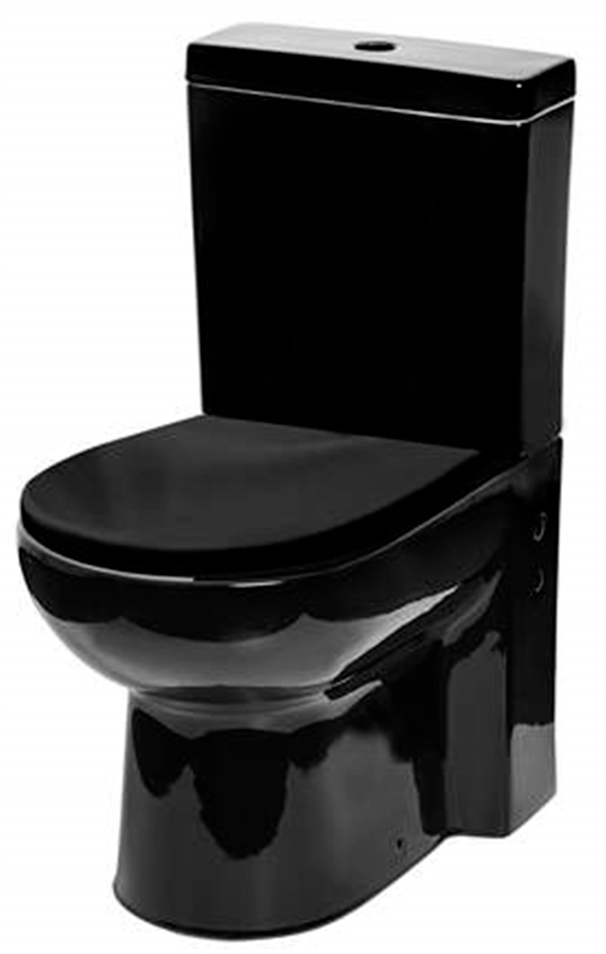 Newarc Modern Siyah Klozet+Rezervuar+İç Takım+Yavaş Kapanır Kapak 3822B