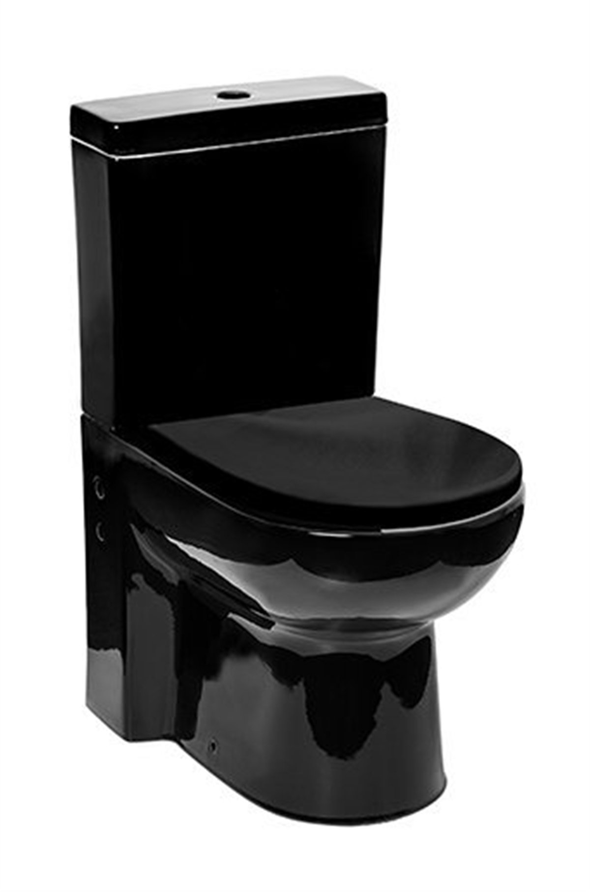 Newarc Modern Siyah Klozet+Rezervuar+İç Takım+Yavaş Kapanır Kapak 3822B