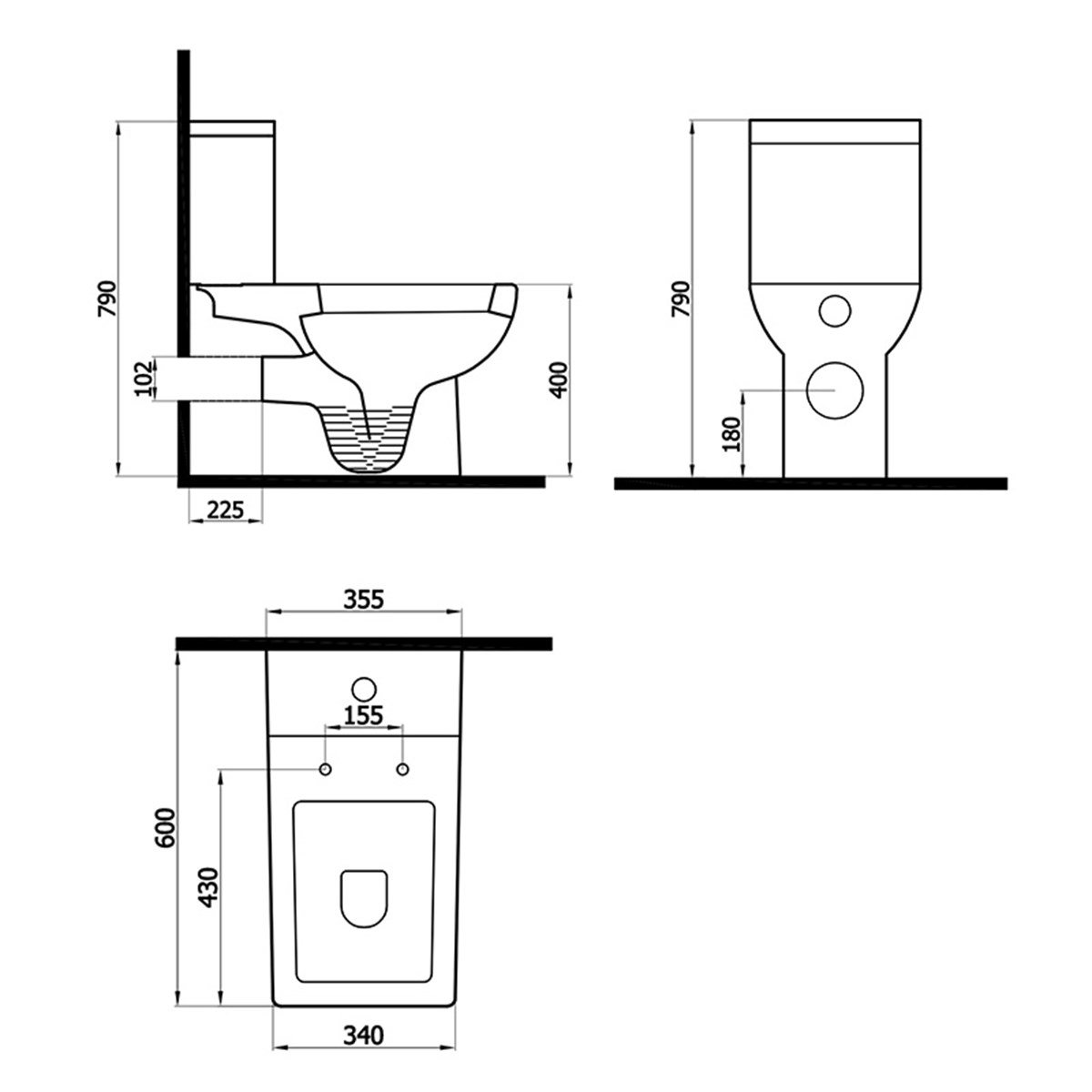 Newarc Power Duvara Dayalı Beyaz Takım Klozet