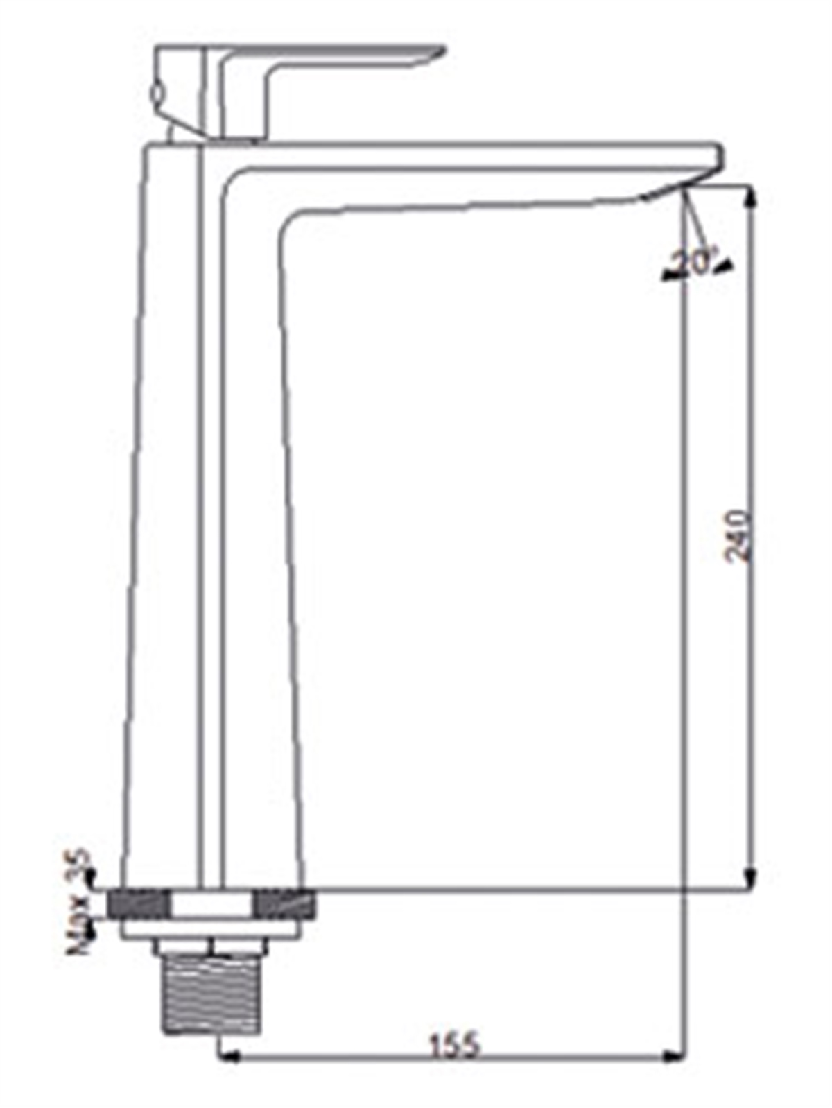 Newarc Prisma Çanak Tipi Lavabo Bataryası 103001