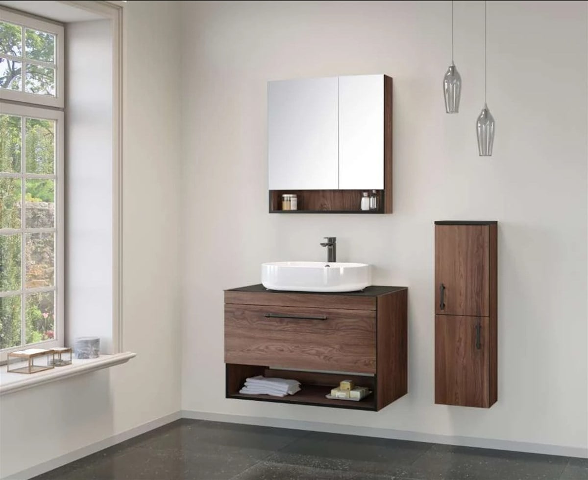 Orka Banyo Knidos Navaro 90 Cm Banyo Dolabı