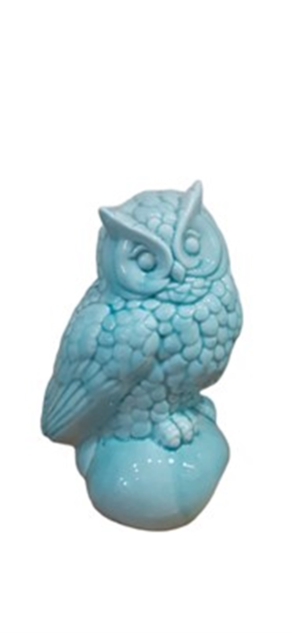 Porio M66-144 4Lü Yeşil Baykuşlu Biblo 13 Cm