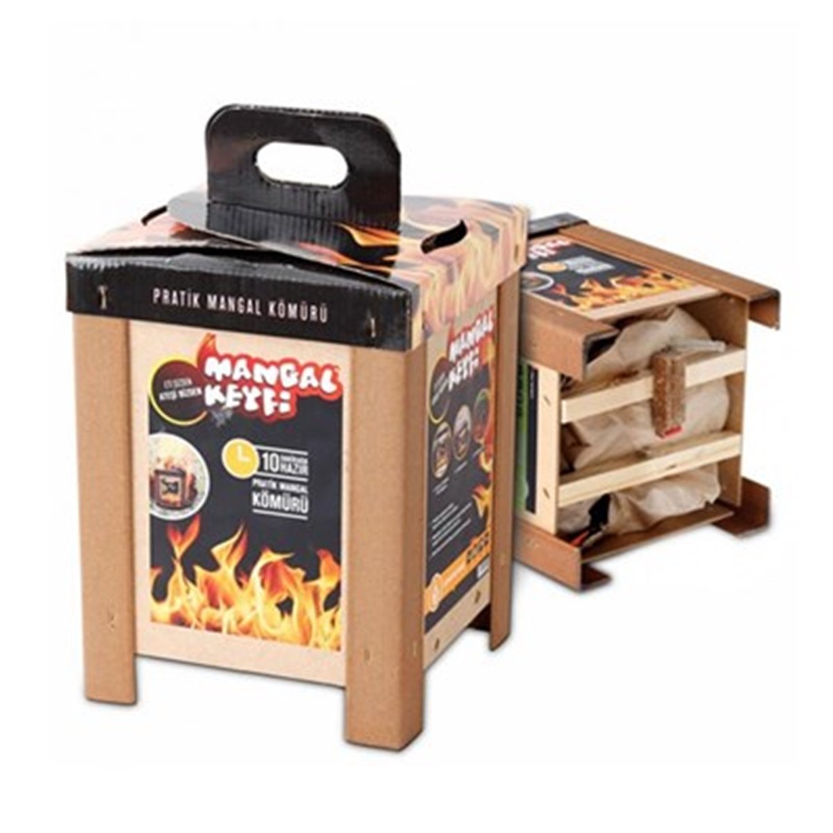 Pratik Mangal Kömürü Press Kutu