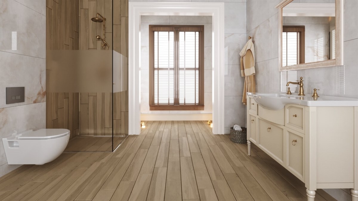Seramiksan 15X90 Wood Dream Badem Yer ve Duvar Seramiği