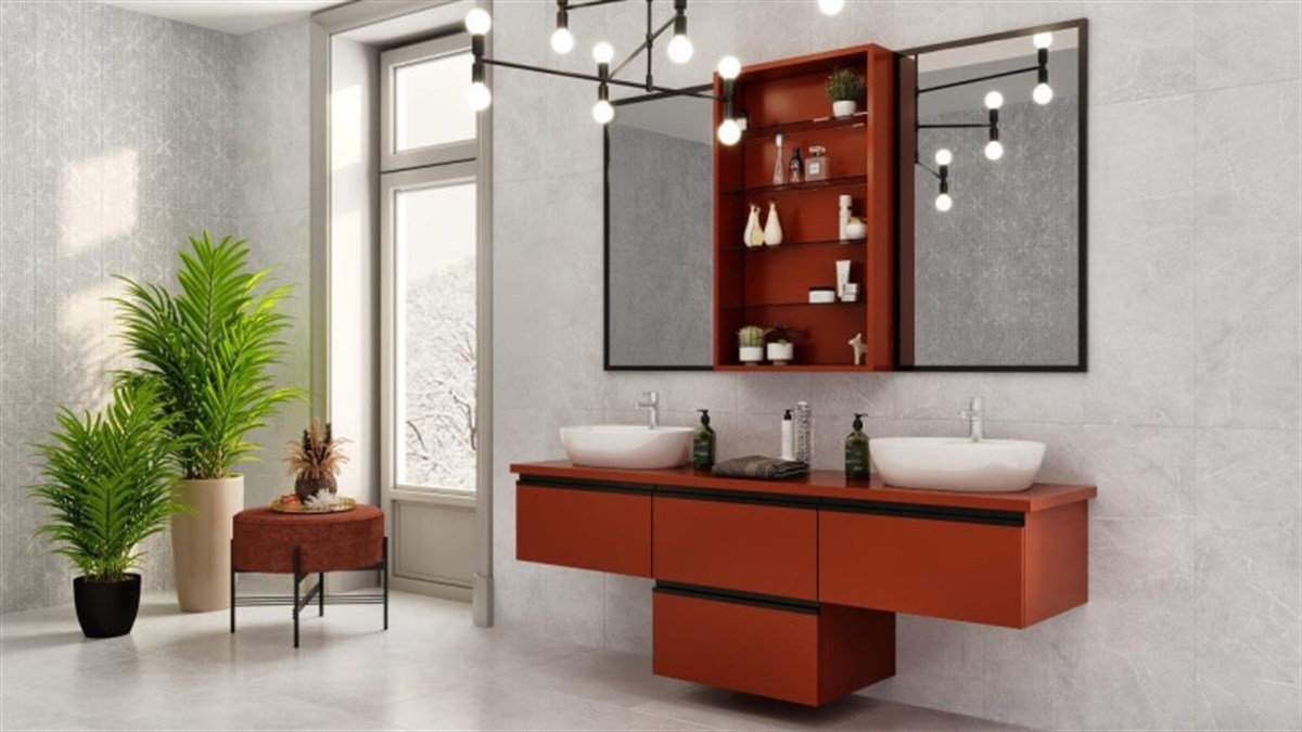 Seramiksan 30x90 Moon Parlak Açık Gri Duvar Seramiği