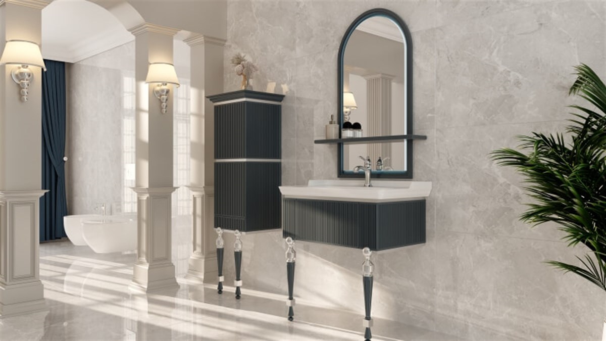 Seramiksan 60x120 Omega Açık Gri Endüstriyel Yer ve Duvar Seramiği