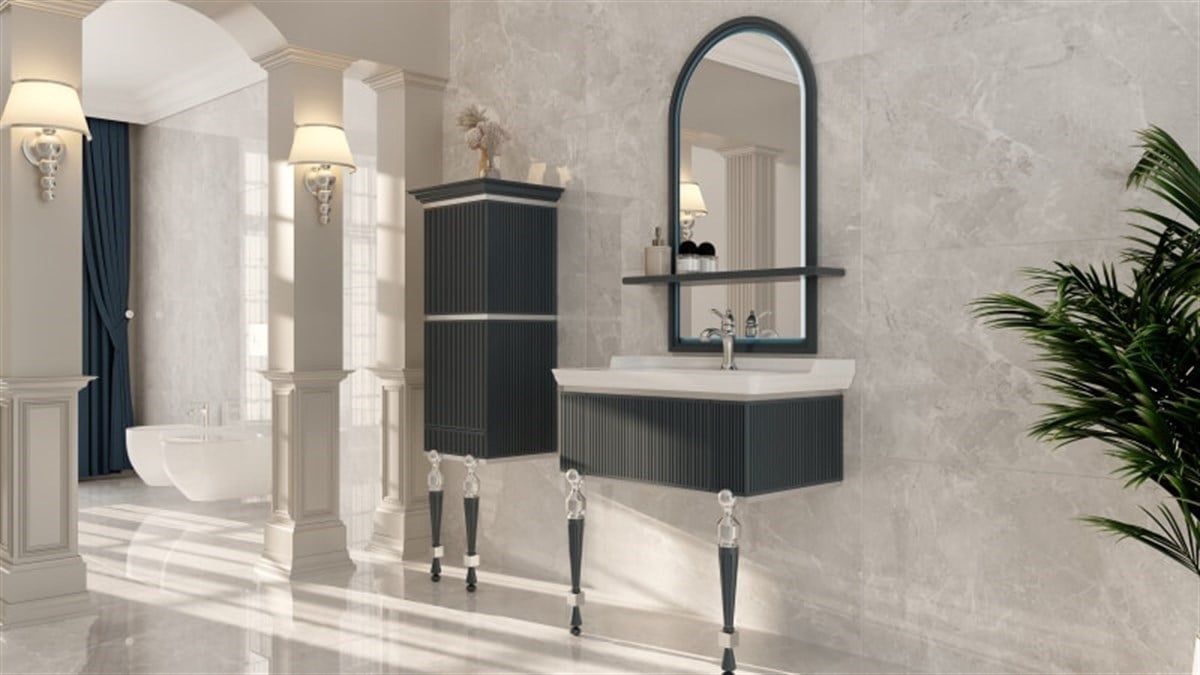 Seramiksan 60x120 Omega Açık Gri Endüstriyel Yer ve Duvar Seramiği