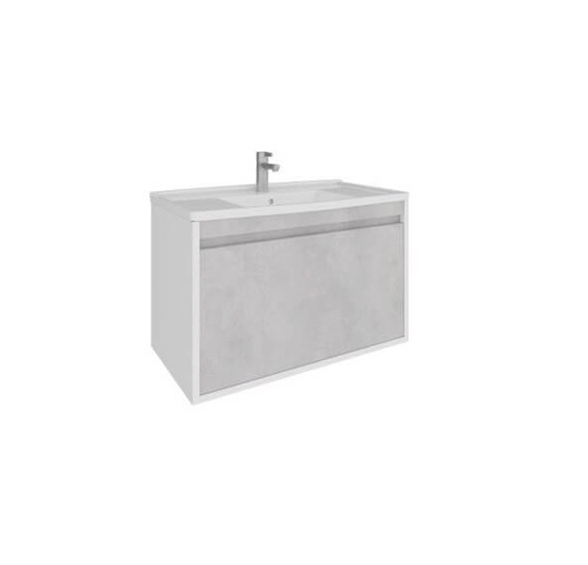 Seramiksan Banyo Dolabı Capitol 80 Cm Stone + Lavabo