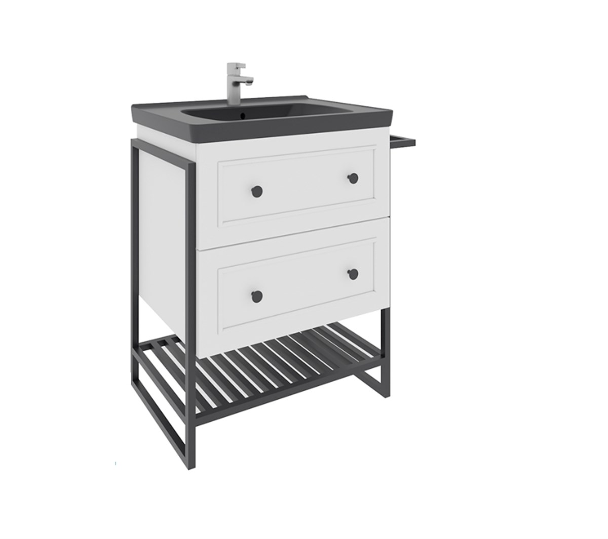 Seramiksan Banyo Dolabı Loft 80 Cm Beyaz