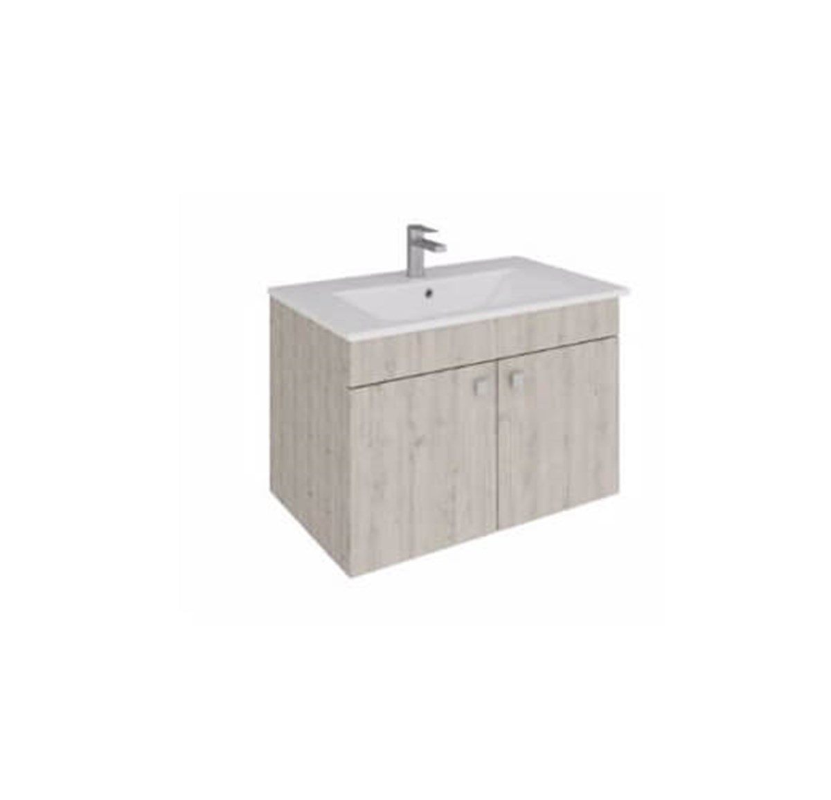 Seramiksan Banyo Dolabı Luna 80 Cm Rustica + Lavabo