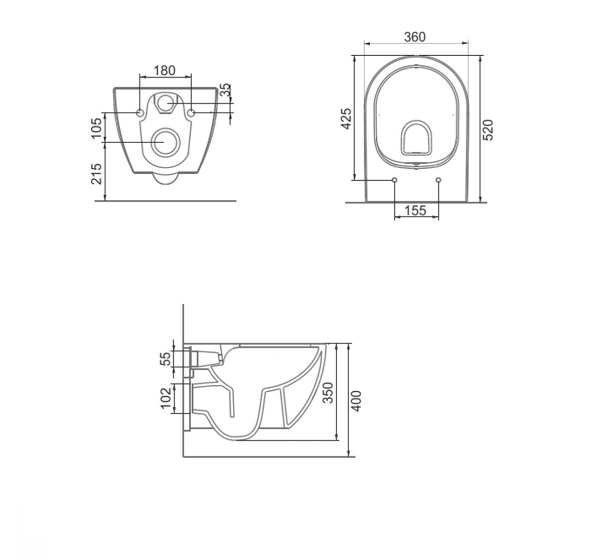 Seramiksan Hill Rim Out Kanalsız Beyaz Asma Klozet ve Soft Kapak