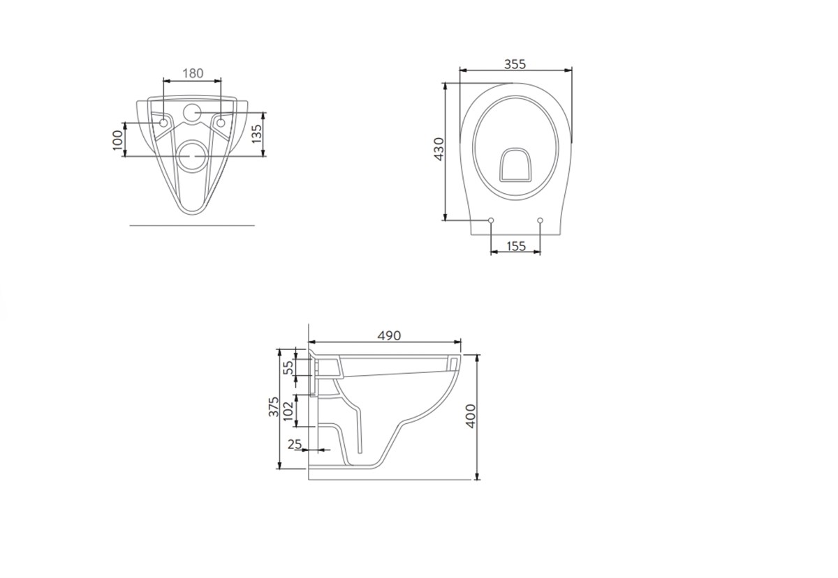 Seramiksan Natura Plus Asma Klozet ve Kapak