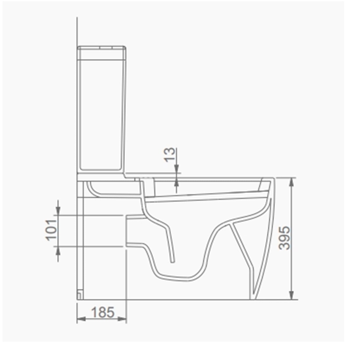Seramiksan Ocean Takım Klozet+Rezervuar+3/6 Geberit+Soft Kapak
