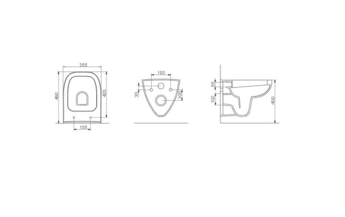 Seramiksan Petite Asma Klozet+Soft Kapak
