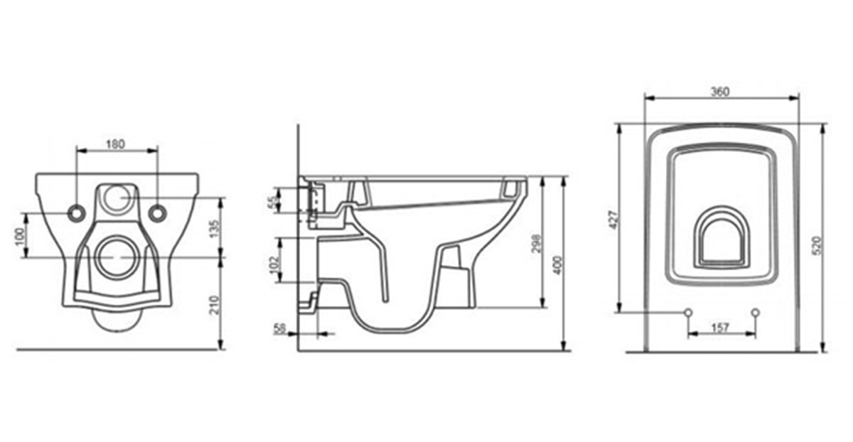 Seramiksan Silva Asma Klozet+Soft Kapak