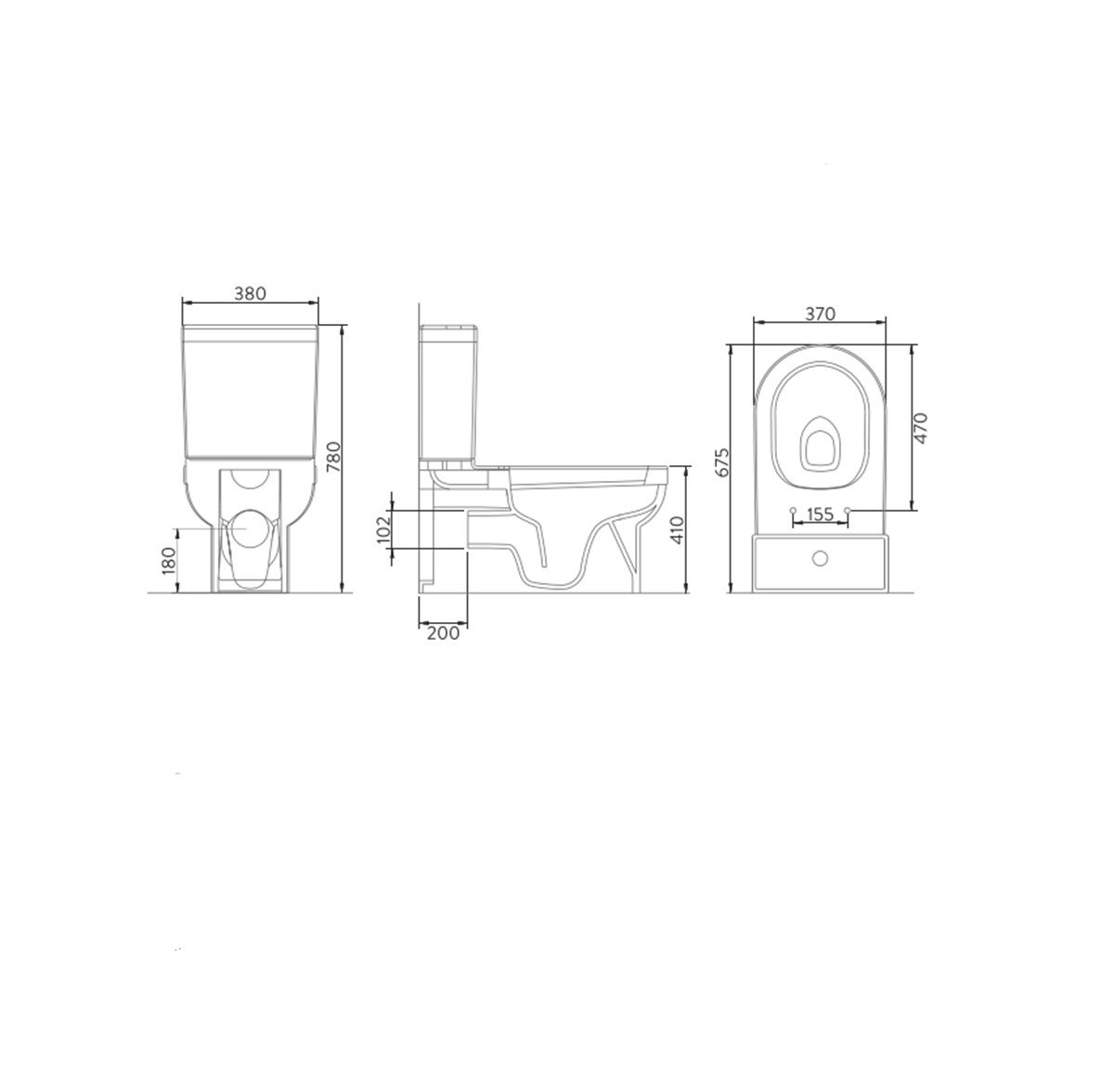 Seramiksan Terra Beyaz Klozet + Rezervuar + İç Takım + Soft Kapak