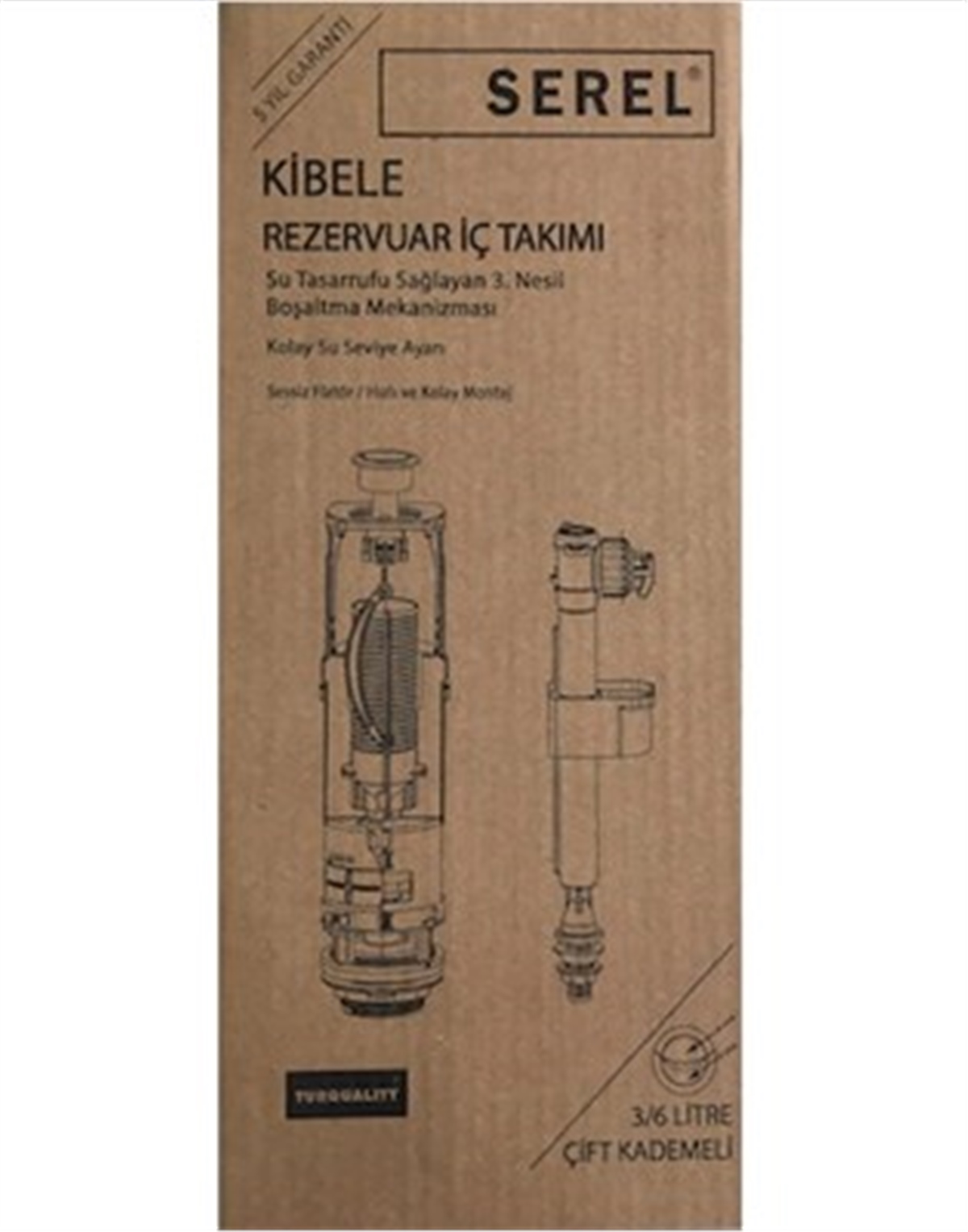 Serel Kibele İç Takım 3/6 Litre 150400400003