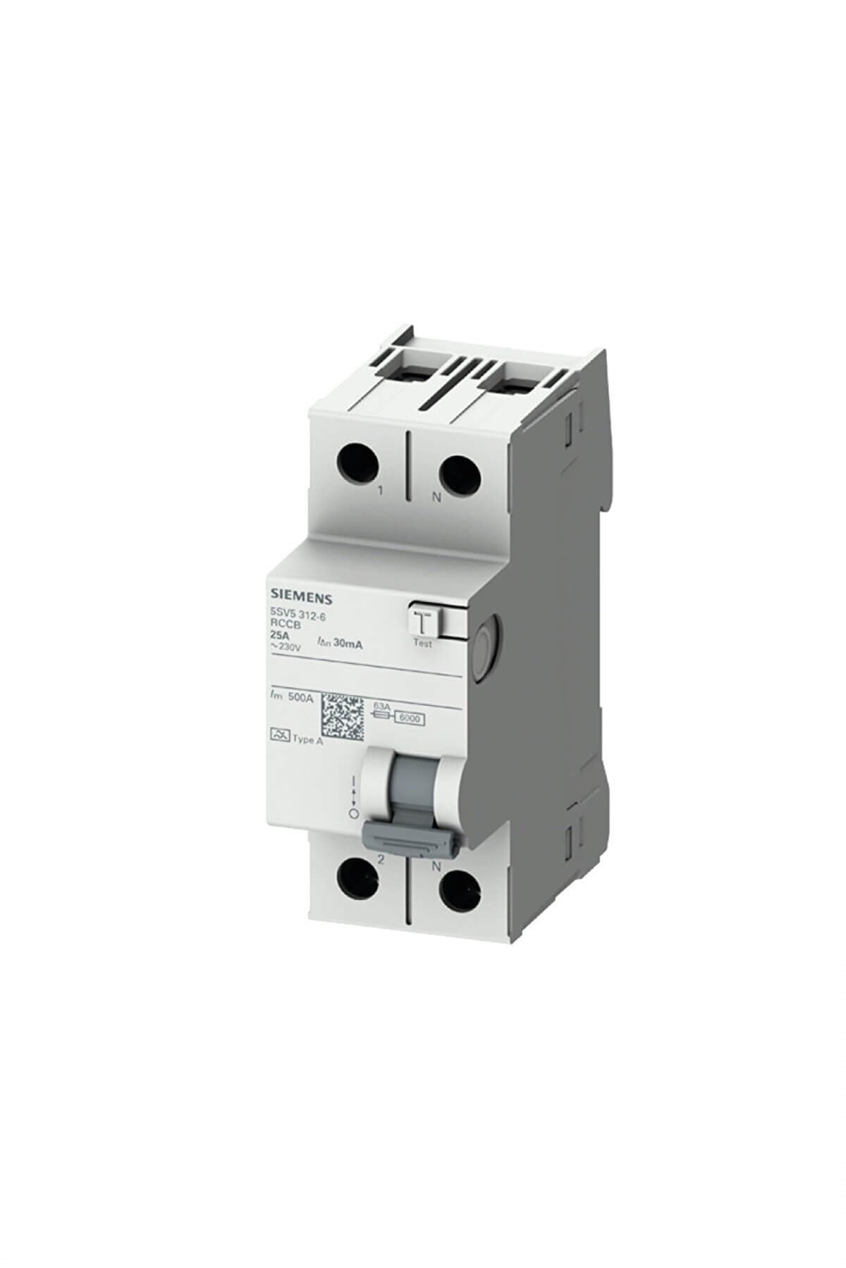 Siemens 2x25 30 Ma Kaçak Akım Rölesi 5sv5312-6