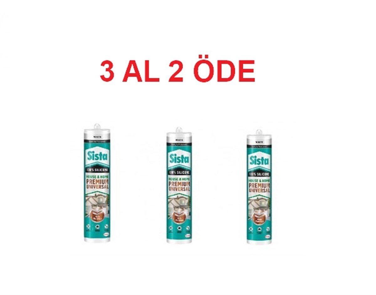 Sista Premium Universal Beyaz Silikon 280 ML