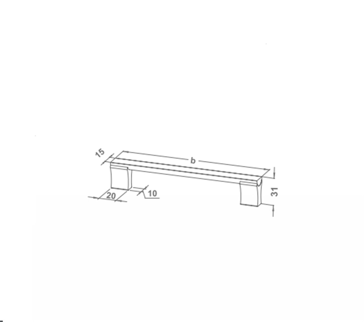SOF 3431 EFSUN KULP 20MM İNOX KROM 224 MM