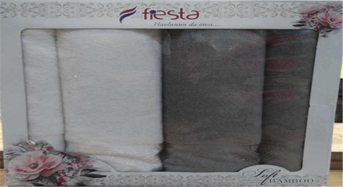 Soft Bambu Jakarlı Hamam Takımı