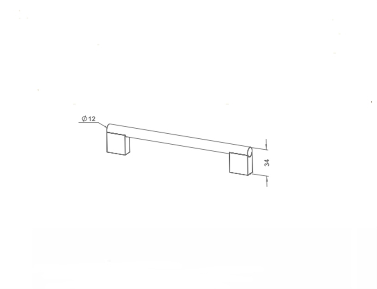 Sofuoğlu 2216 Sekoya Krom Kulp 25 Mm İnox Ayak 160 Mm