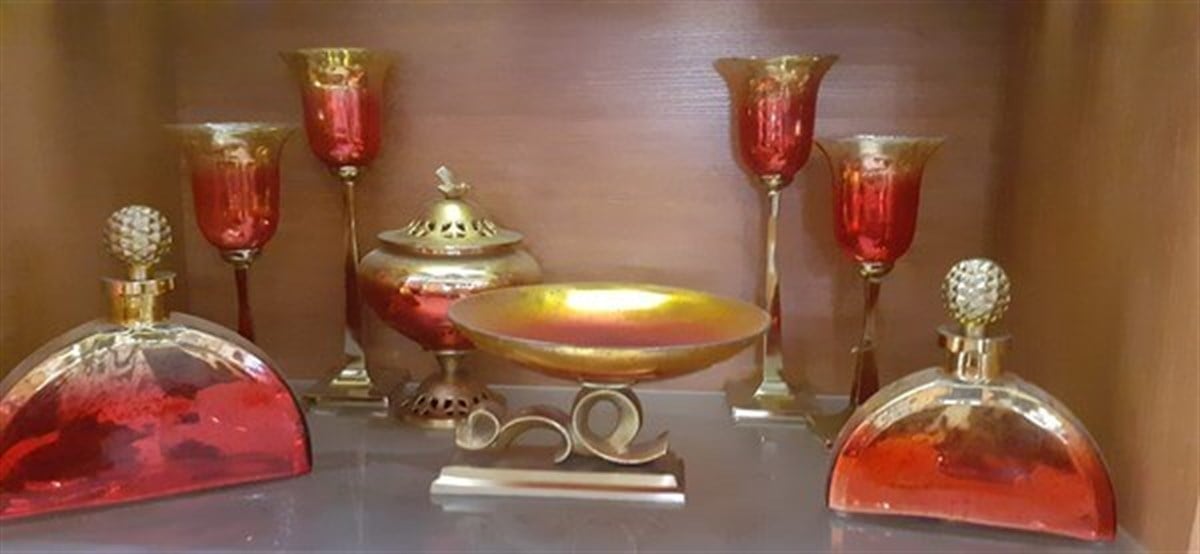 Star Lüx Salon Setı 8 Parça Kırmızı Gold