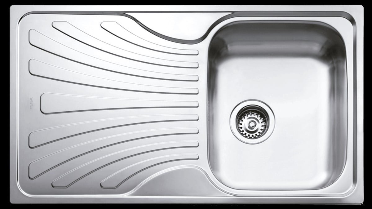 Teka Nerissa 50B Mikro Dekorlu Sol Damlalıklı Eviye