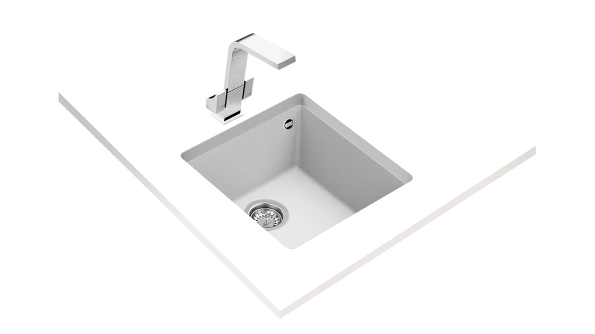 Teka Square 40.40 Tg Tek Hazneli Tezgahaltı Tegranite Eviye 115230029