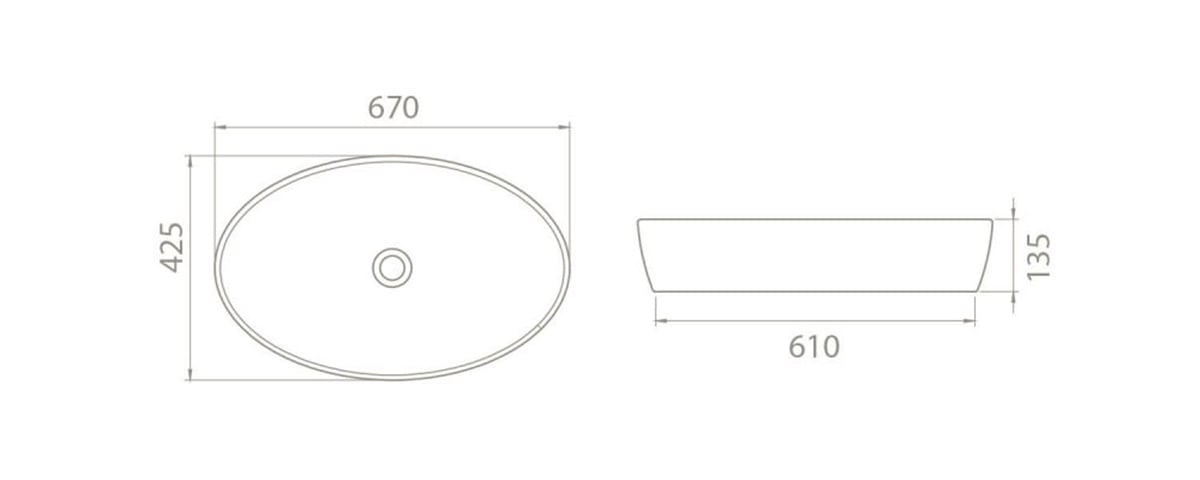 Turkuaz 67X42 Cm One Lavabo 076200