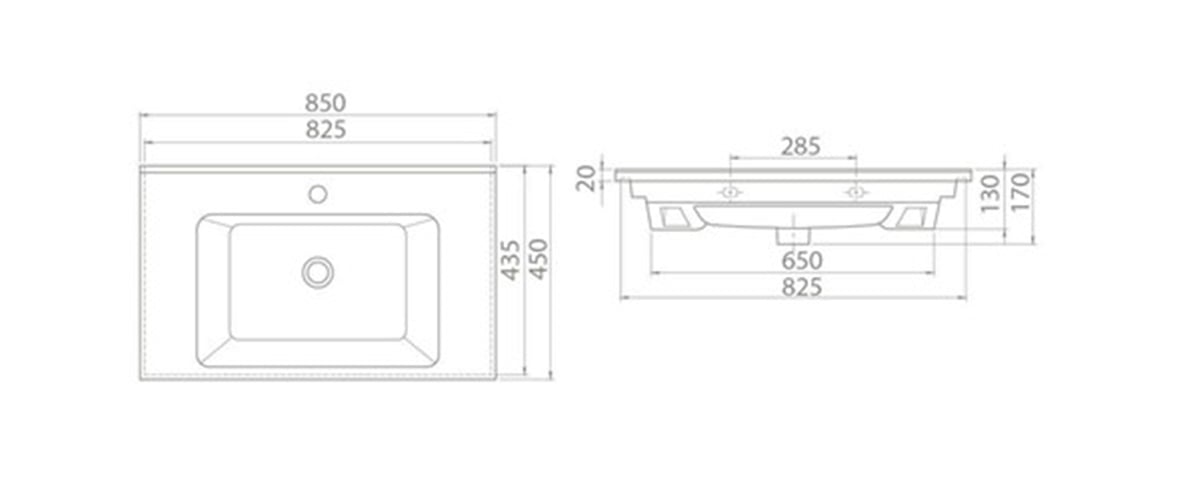 Turkuaz 85X45 Cm Arte Lavabo 067500