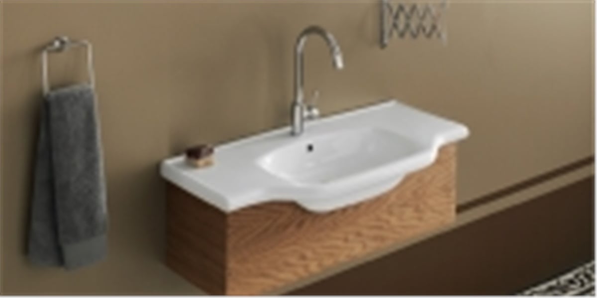 Turkuaz Yeni Klasik 55X48 Cm Etajerli Lavabo 081100