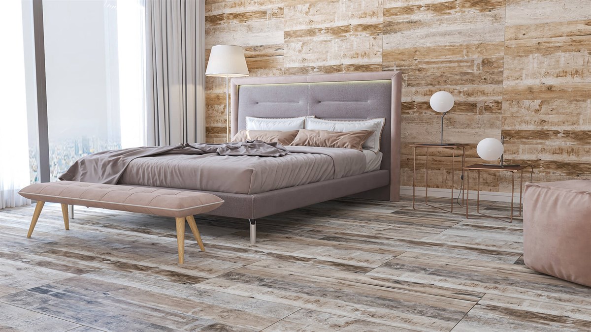 Uşak Seramik 60X120 Serawood Antrasit Defolu Mat Yer ve Duvar Seramiği